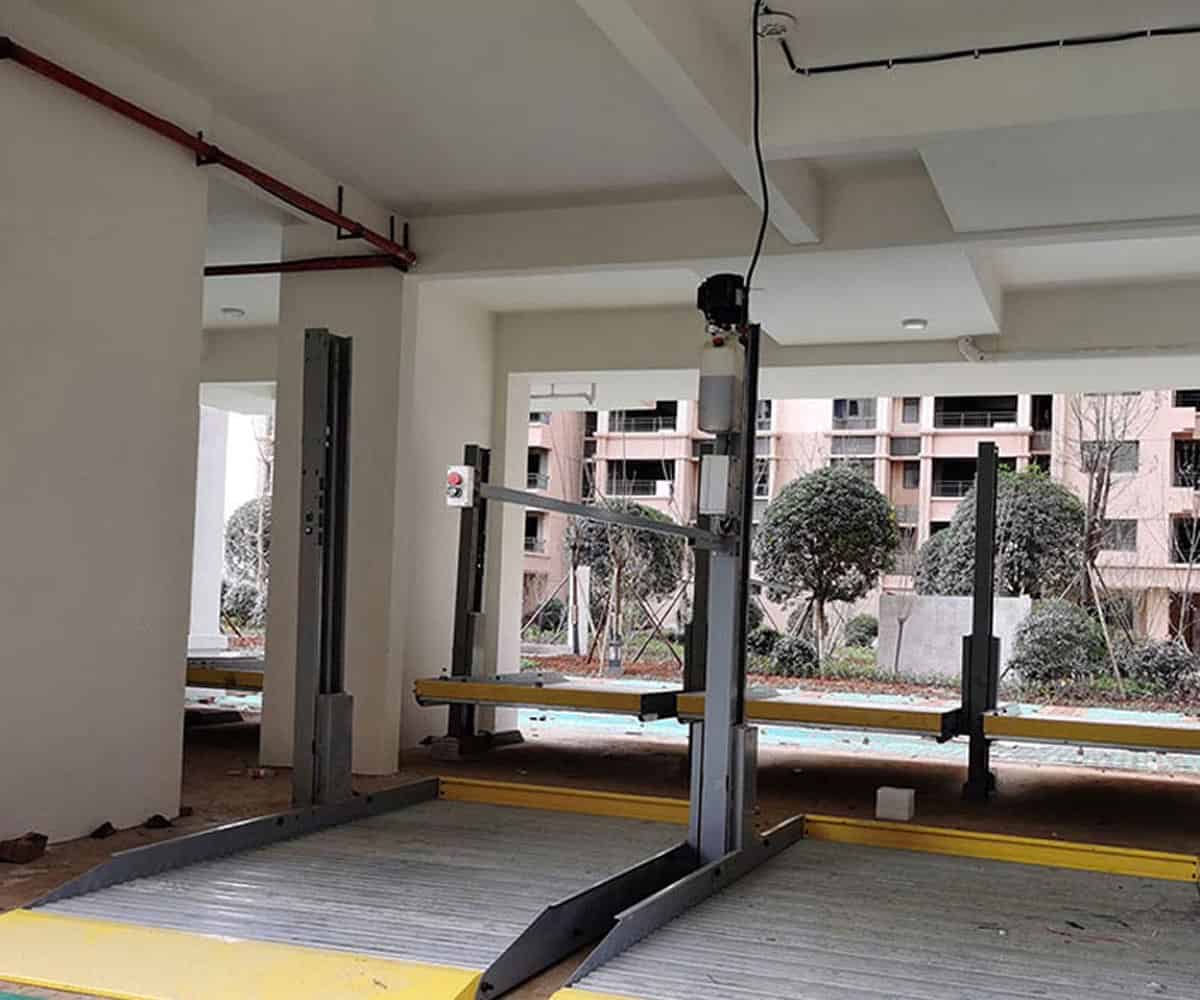 兩柱簡易升降立體停車出租